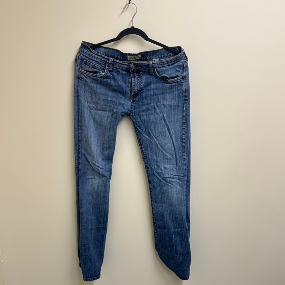 Stetson Blue Skinny Jeans with Subtle Fading